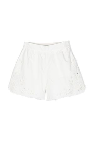 White cotton shorts CHLOE' KIDS | C14734117